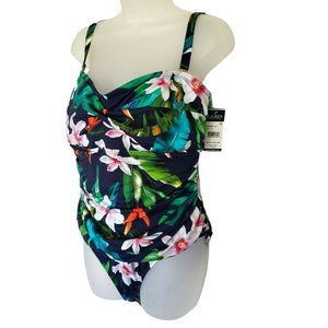 Ralph Lauren Watercolor Tropical Twist Swimsuit